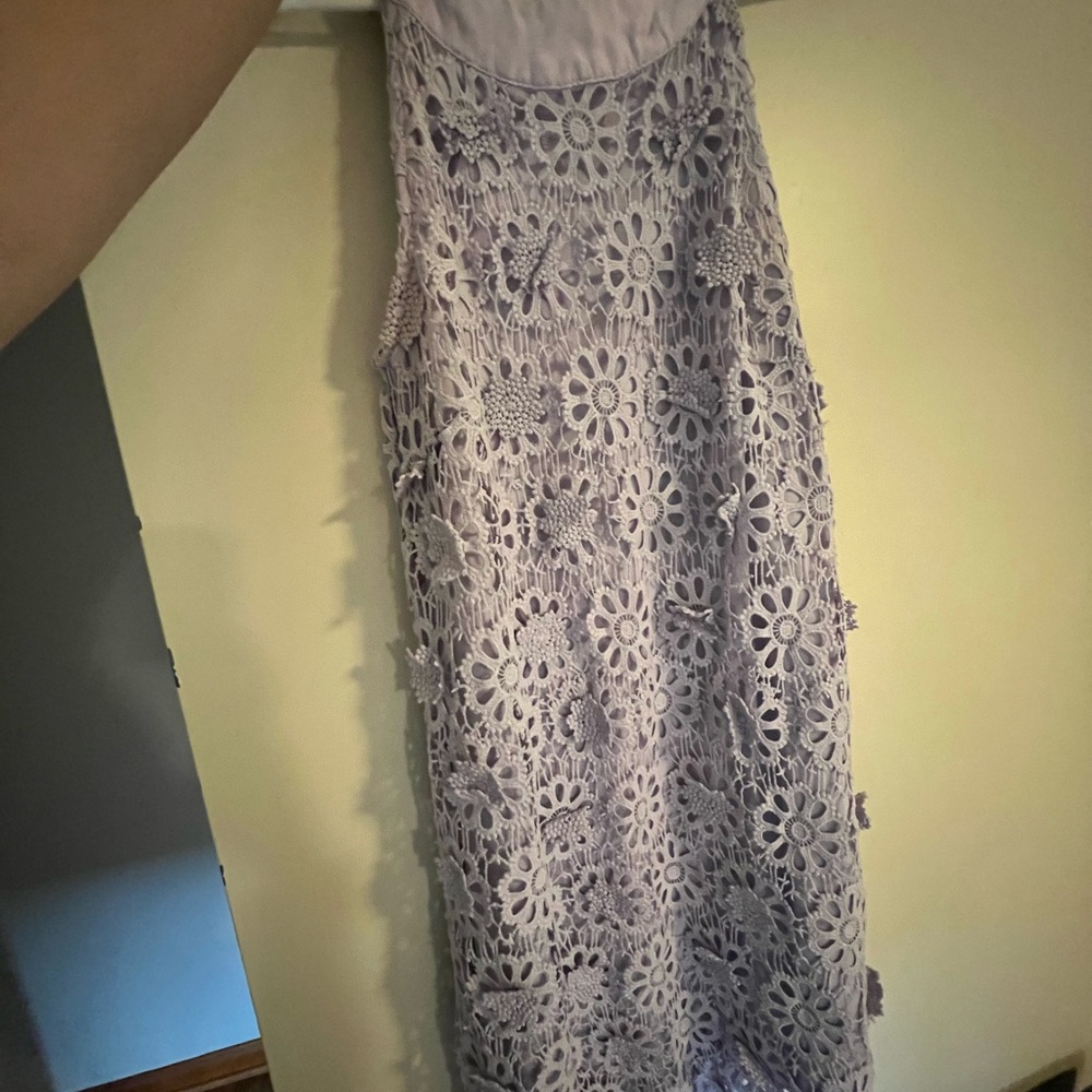 Elegant Lavender Lace Dress